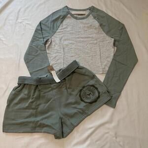 PINK Victoria's Secret Long sleeve and sweat shorts set